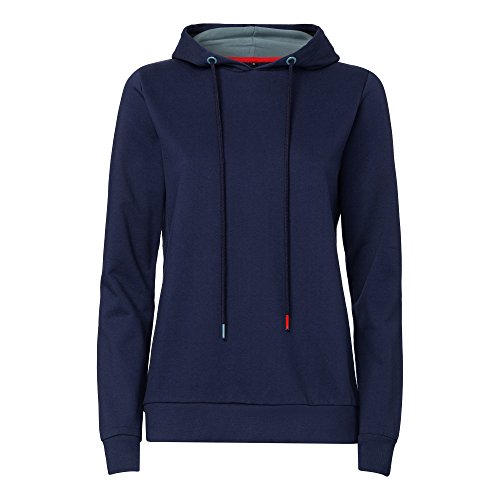 THOKKTHOKK Damen Kapuzenpullover, blau - bio & fair