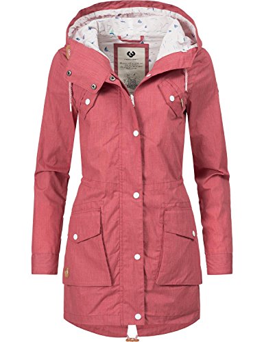 Ragwear Damen Übergangsmantel YM-Clancy Chili Red