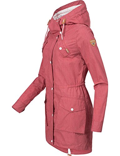 Ragwear Damen Mantel Übergangsmantel YM-Clancy Chili Red Gr. M - 3