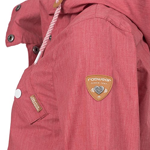 Ragwear Damen Mantel Übergangsmantel YM-Clancy Chili Red Gr. M - 5
