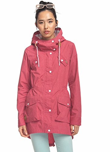 Ragwear Damen Kapuzenmantel rot S