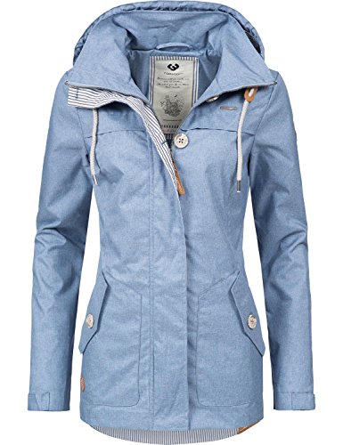 Ragwear Damen Übergangs-Jacke Like You - hellblau