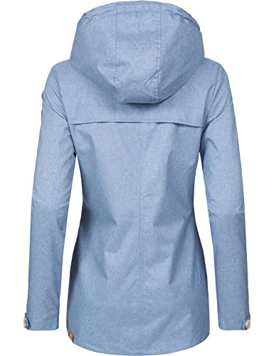 Ragwear Damen Übergangs-Jacke Like You (vegan hergestellt) Hellblau Gr. M - 2