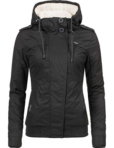 Ragwear Damen Winterjacke Outdoorjacke Ewok Schwarz018 Gr. M - 4