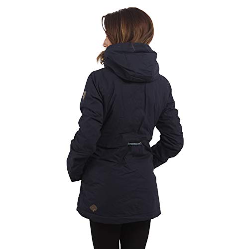 Ragwear Damen Wintermantel Parka Monadis, Navy, S - 3