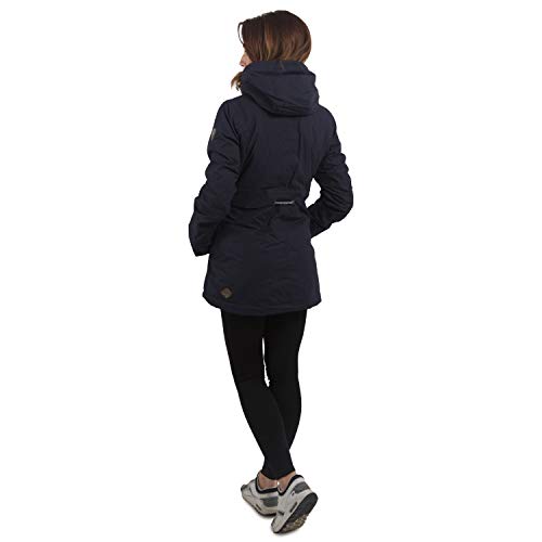 Ragwear Damen Wintermantel Parka Monadis, Navy, S - 6