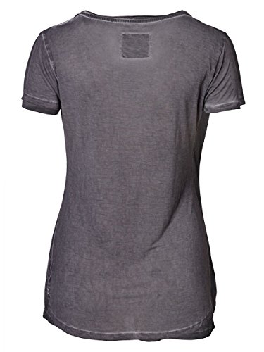 DAILY'S KARLA Damen T-Shirt mit Rundhalsausschnitt und Paillettenapplikationen aus 100% Viskose - soziale fair trade Kleidung, Mode vegan und nachhaltig Color loft, Size S - 2
