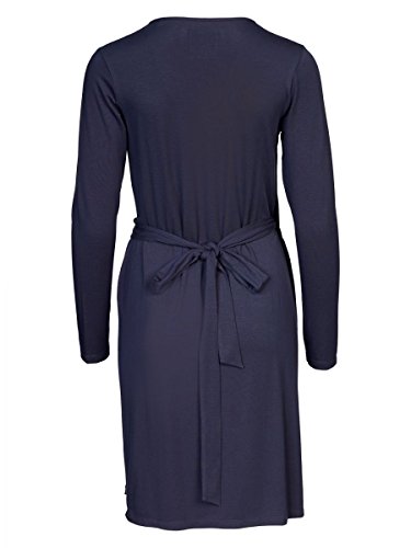 DAILY'S KERRIE Damen Wickelkleid mit V-Ausschnitt aus Lyocell und Elasthan - soziale fair trade Kleidung, Mode vegan und nachhaltig Color midnight, Size S - 2