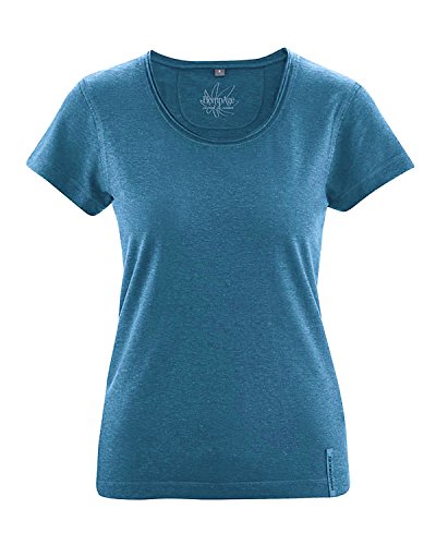 HempAge Breeze - Damen T-Shirt  aus Bio Baumwolle & Hanf -atlantic