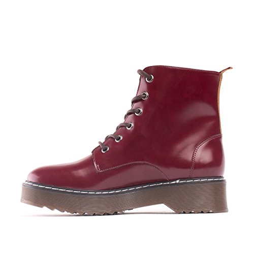 Nae Trina - Damen Vegan Stiefel (36, Rot) - 3