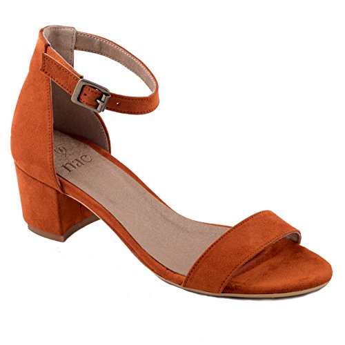 NAE Irene Orange - vegane Damen-Sandalen