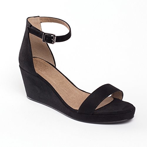 NAE Linda Schwarz - Vegane Damen-Sandalen