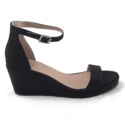 NAE Linda Schwarz - Damen Vegan Sandalen - 2