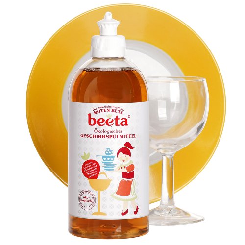 2er Pack beeta Geschirrspülmittel - umweltfreundliches Putzmittel - 2 x 500ml