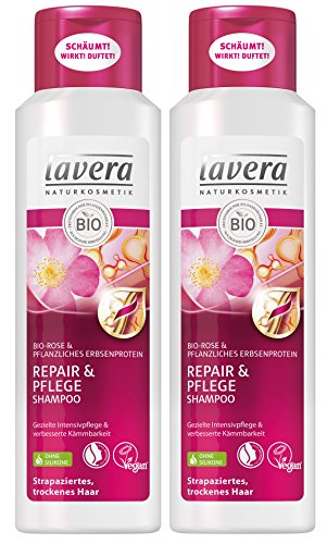 lavera Haar Shampoo Repair & Pflege - Rose - Bio-Shampoo 2 x 250ml