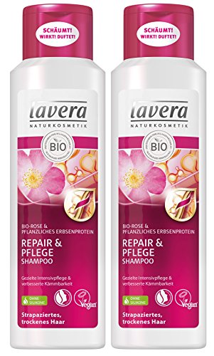 lavera Haar Shampoo Repair & Pflege - Rose - Bio-Shampoo 2 x 250ml VeggieSearch