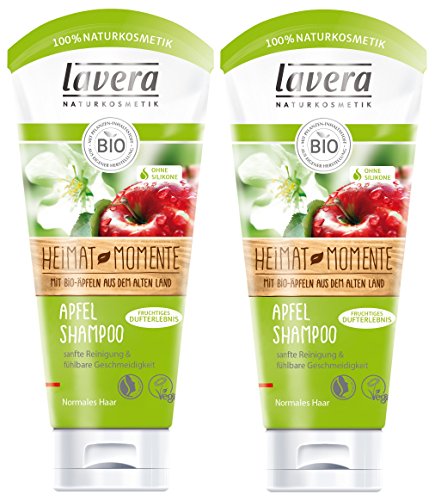 lavera Apfel Haar Shampoo - Bio-Shampoo - 2 x 200ml