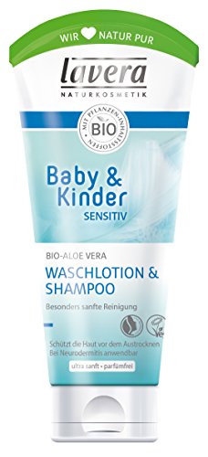 lavera Baby & Kinder Sensitiv Waschlotion & Shampoo / Babypflege - 200 ml