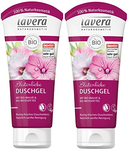 lavera Duschgel Blütenliebe Bio-Malve & Bio-Weißer Tee - 2 x 200ml