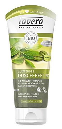 lavera glättendes Dusch-Peeling - ohne Mikroplastik - 4 x 200ml