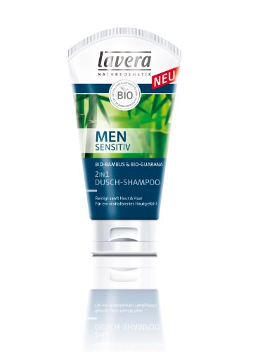 lavera Men sensitiv 2in1 Duschgel & Shampoo für Männer - 2 x 150ml