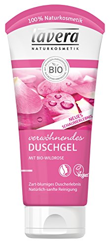 lavera verwöhnendes Duschgel Bio Wildrose 4 x 200ml