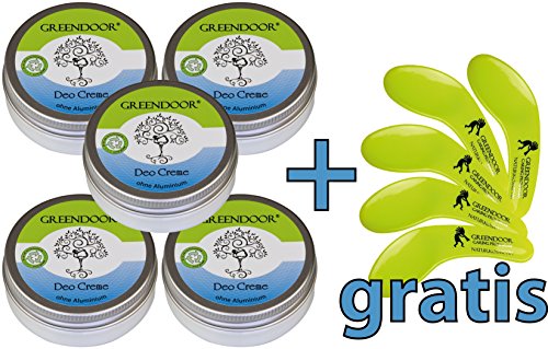 Greendoor Deo-Creme Family Pack - 5 x 50ml + 5 Kosmetikspatel gratis