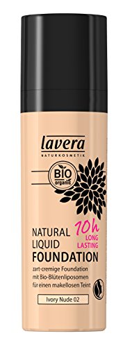 lavera Natural Liquid Foundation Makeup - Ivory Nude Hautfarbe - 30ml