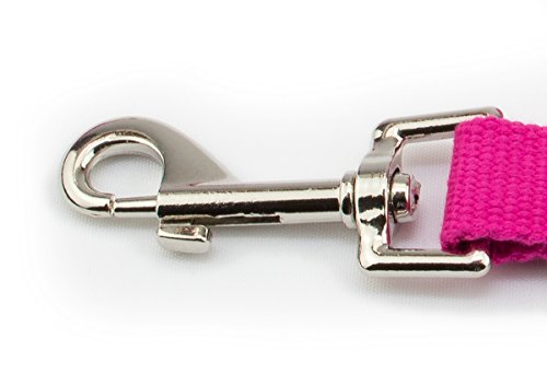 KURI PAI Pinke Hundeleine Für Mittelgroße Hunde, Mehrfach Verstellbar, 3m Leine (1,5m - 2,8m) Doppelleine (2.0cm breit, Pink), Für Zwei Hunde, Umweltfreundlich Aus Bambus - 5