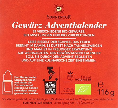 Sonnentor Gewürz-Adventskalender, 1er Pack (1 x 116 g) - Bio - 4