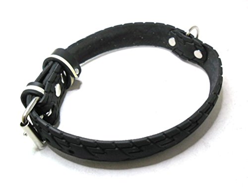 Handmade Hundehalsband aus Fahrradreifen (upcycling). Halsumfang von 46cm - 54cm. Robust ! - 2