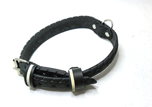 Handmade Hundehalsband aus Fahrradreifen (upcycling). Halsumfang von 46cm - 54cm. Robust ! - 5