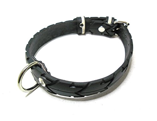 Handmade Hundehalsband aus recycelten Fahrradreifen. Halsumfang von 36-44cm. Robust ! - 2