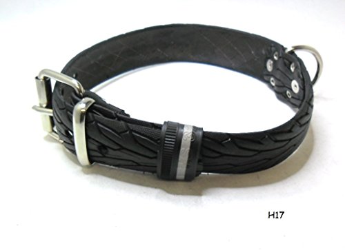 Hundehalsband aus alten Reifen- 48cm - 58cm
