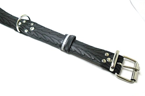 Handmade Hundehalsband aus Fahrradreifen (upcycling). Halsumfang von 48cm - 58cm. Robust ! - 4