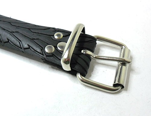 Handmade Hundehalsband aus Fahrradreifen (upcycling). Halsumfang von 48cm - 58cm. Robust ! - 5