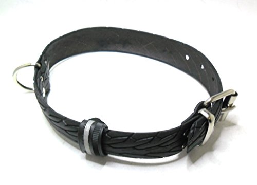 Handmade Hundehalsband aus Fahrradreifen (upcycling). Halsumfang von 48cm - 58cm. Robust ! - 9