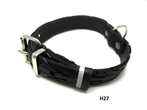 Hundehalsband aus alten Fahrradreifen - 32cm - 40cm Halsumfang