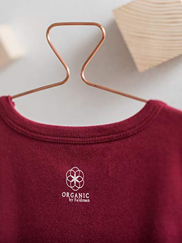 Organic by Feldman Unisex Strampler Overall aus Bio Baumwolle, GOTS Zertifiziert, Schutzengel Beeren Rot (86/92) - 9