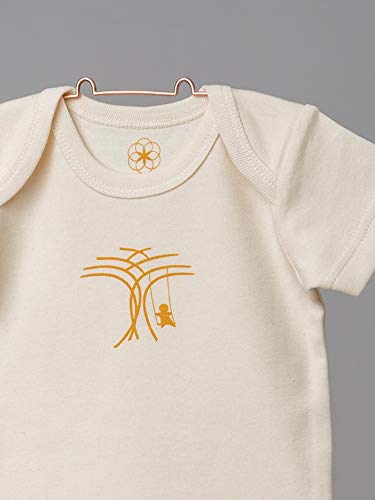 Organic by Feldman Unisex Baby Body Kurzarm aus Bio Baumwolle, GOTS Zertifiziert, Lebensfreude Natur, (74/80) - 2