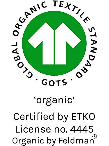 Organic by Feldman Unisex Strampler Overall aus Bio Baumwolle, GOTS Zertifiziert, Schutzengel Ozeanblau (86/92) - 8