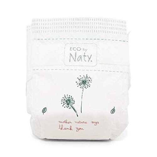 NATY by Nature Babycare 8178389 Eco by Naty Premium Bio-Windeln für empfindliche Haut, Größe 4, 7-18 kg, 6 Packung à 26 Stück (156 Stück insgesamt), weiß - 3