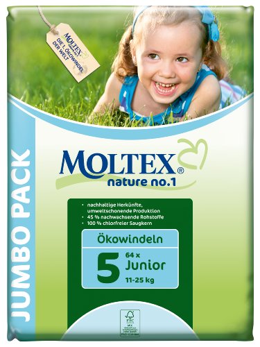 Moltex nature no.1 Ökowindeln Junior Jumbopack