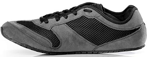 Magical Shoes Explorer Vegan Barfußschuhe | Damen | Herren | Jugendliche | Laufschuhe | Zero Drop | Flexibel | Rutschfest, Größen:44/282mm, Farbe:MS Explorer Vegan - Grau/Schwarz - 2