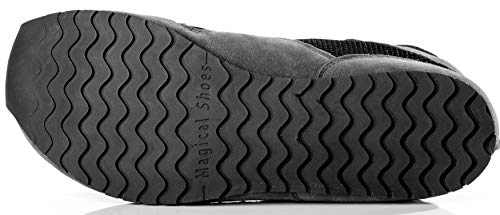 Magical Shoes Explorer Vegan Barfußschuhe | Damen | Herren | Jugendliche | Laufschuhe | Zero Drop | Flexibel | Rutschfest, Größen:44/282mm, Farbe:MS Explorer Vegan - Grau/Schwarz - 4