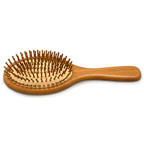 Bambus Haarbürste ✮ Zero Waste ✮ Plastikfrei ✮ 100% Vegan ✮ Nachhaltig ✮ Naturborsten aus Bambus ✮ Antistatisch ECOMONKEY® - 2
