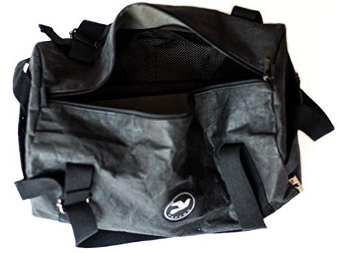 Papero ® Sporttasche aus Kraft- Papier ♻ | Ultra minimalistisch Herren Damen, Robust, Wasserfest ✅ Vegan fair nachhaltig ✅ Urban Style|FSC Zertifiziert | Reisetasche, Weekender - 4