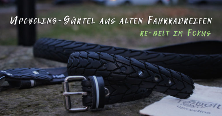 Read more about the article Gürtel & Hundehalsband aus alten Fahrradreifen von re-belt im Test