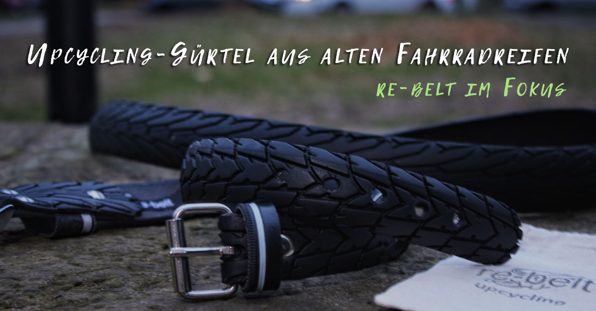 You are currently viewing Gürtel & Hundehalsband aus alten Fahrradreifen von re-belt im Test