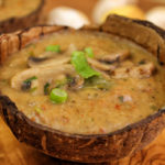 Fruchtige Kartoffel-Champignon-Suppe - vegan & glutenfrei